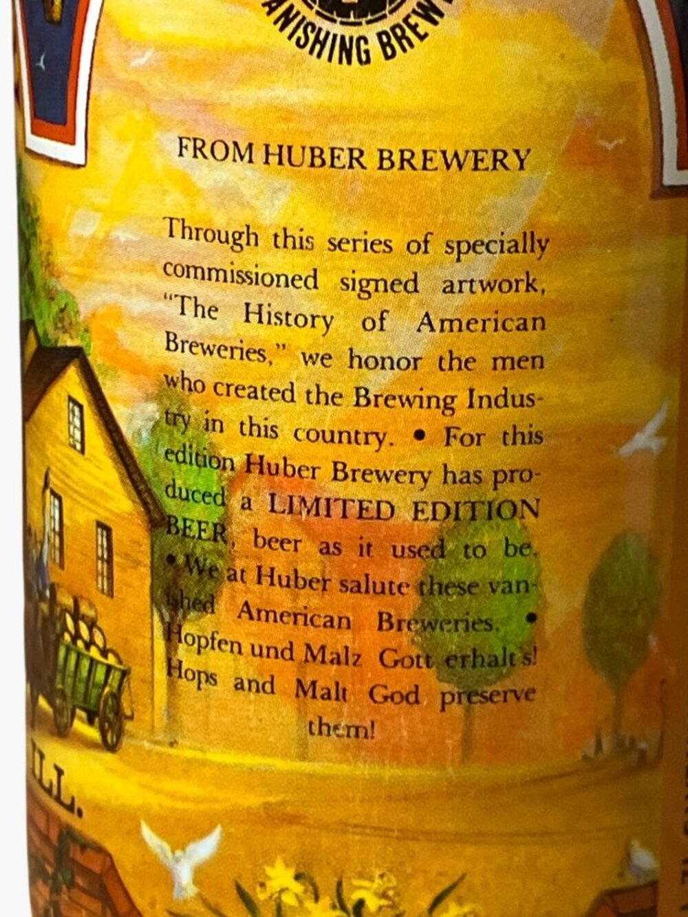 Huber Brewery LE Empty Beer Can 1978 American Brewers Historical Collection - Picture 5 of 14